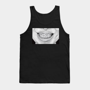 drawing insecurities braces teeth body positivity Tank Top